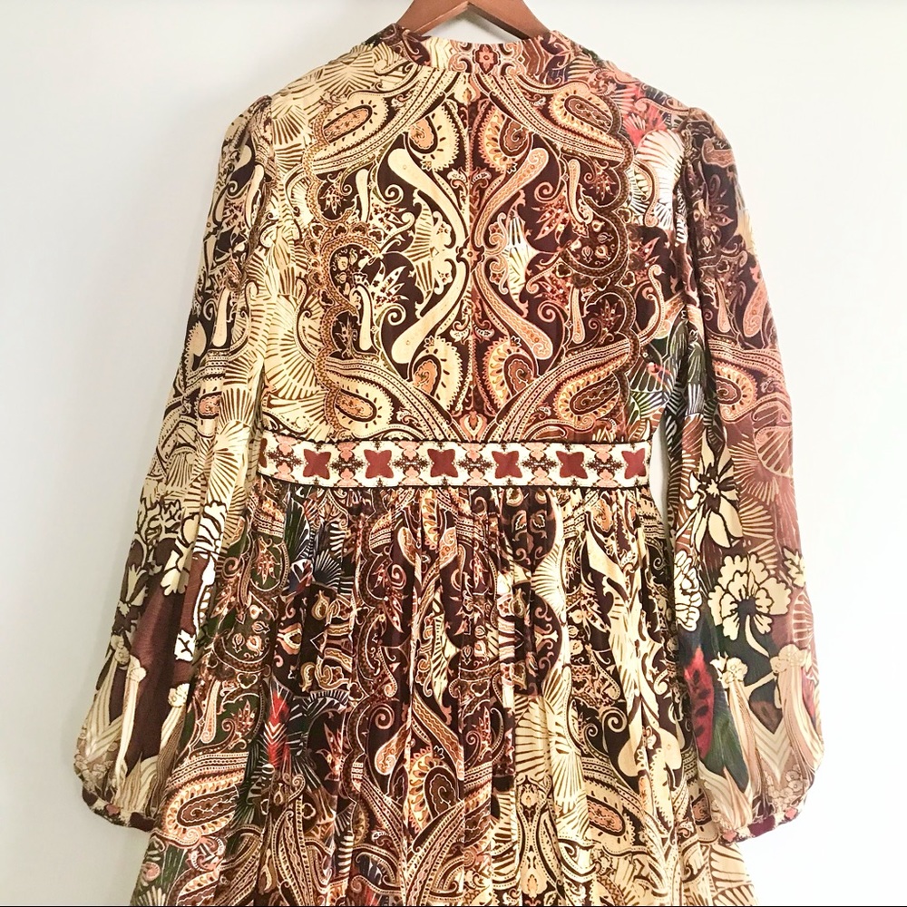Anthropologie Bhanuni by Jyoti Embroidered Beaded Long Sleeve Maxi Dress NWT 2 - Picture 15 of 16